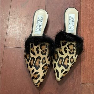 Leopard print flats
